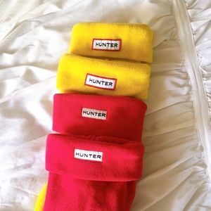Hunter Original Kids Boot Socks in Yellow and Red